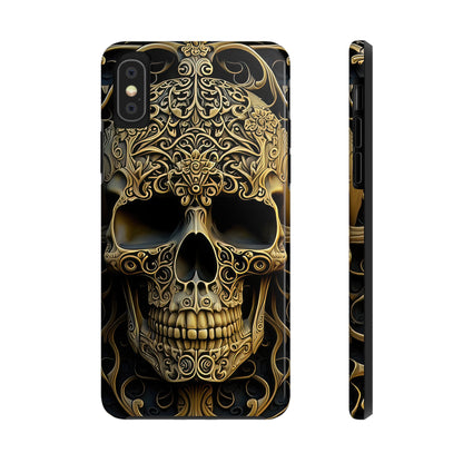 Metallic Chrome Skulls and classic Designed 4 Tough Phone Cases