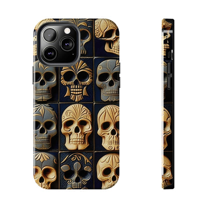 Metallic Chrome Skulls and classic Designed 17 Tough Phone Cases