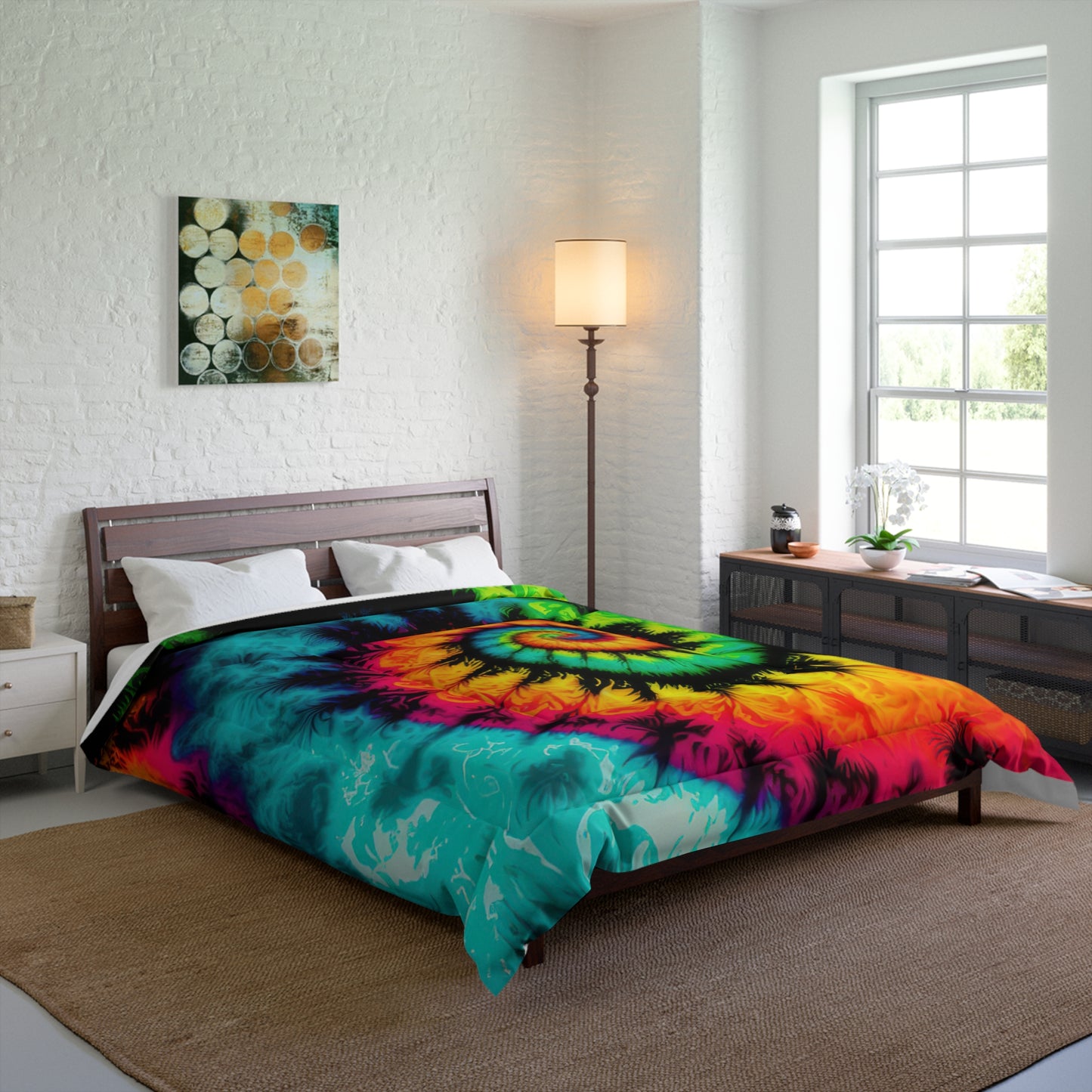 Bold And Beautiful Tie Dye Style Three Comforter