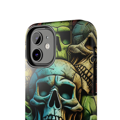 Metallic Chrome Skulls and classic Designed 13 Tough Phone Cases