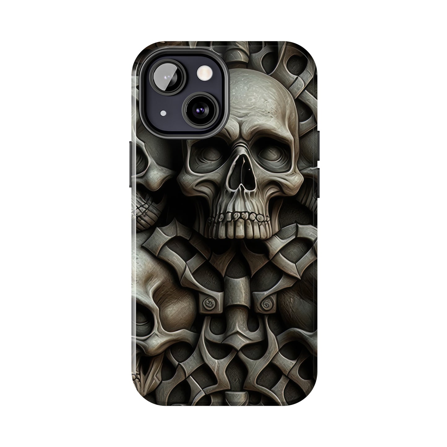 Metallic Chrome Skulls and classic Designed 19 Tough Phone Cases