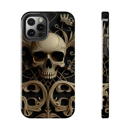 Metallic Chrome Skulls and classic Designed 1 Tough Phone Cases