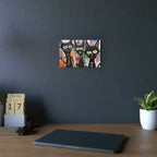 Doodle Abstract Black Cat By DaFlowerChild Aluminum Composite Panels