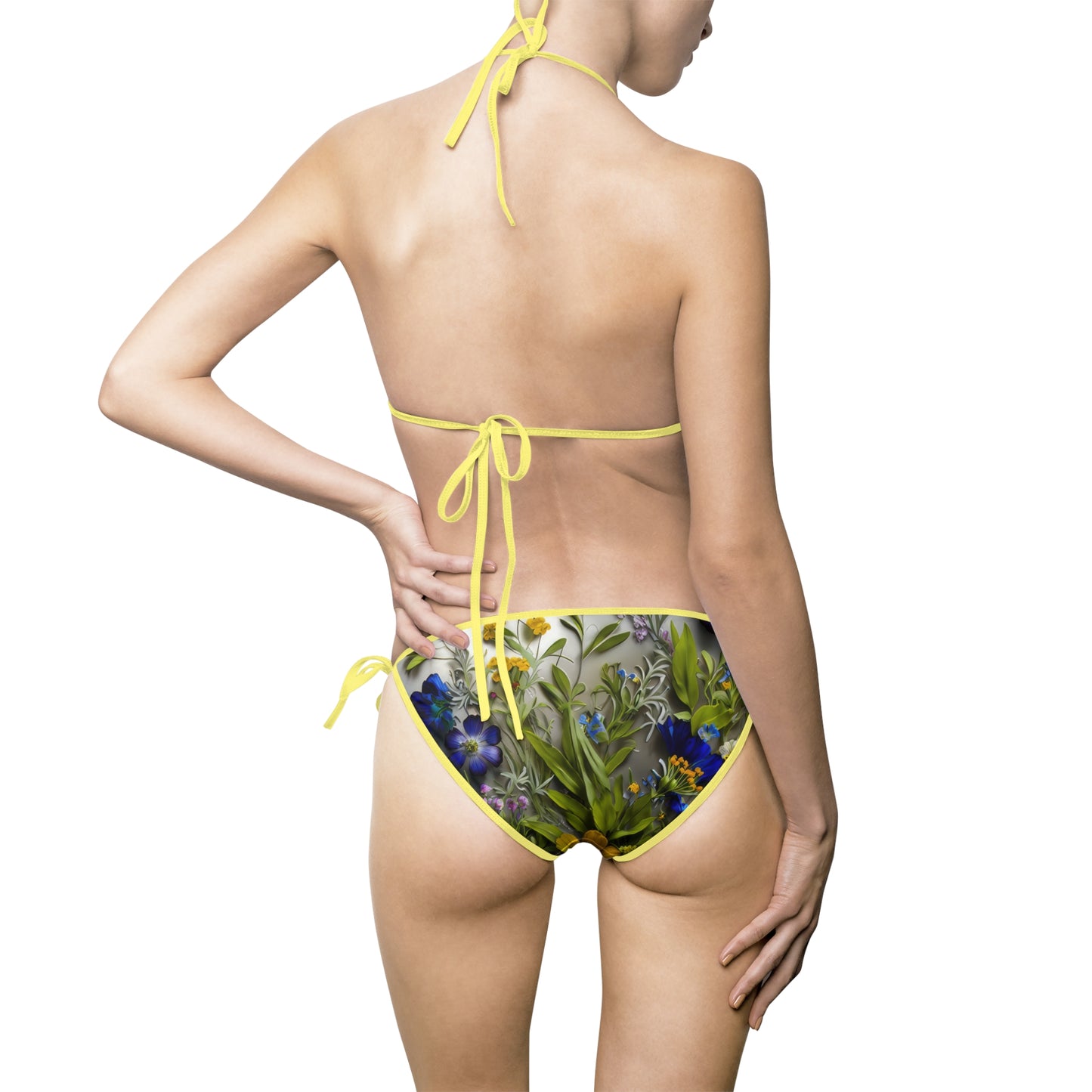 Bold & Beautiful & Metallic Wildflowers, Gorgeous floral Design, Style 4 Women's Bikini Swimsuit (AOP)