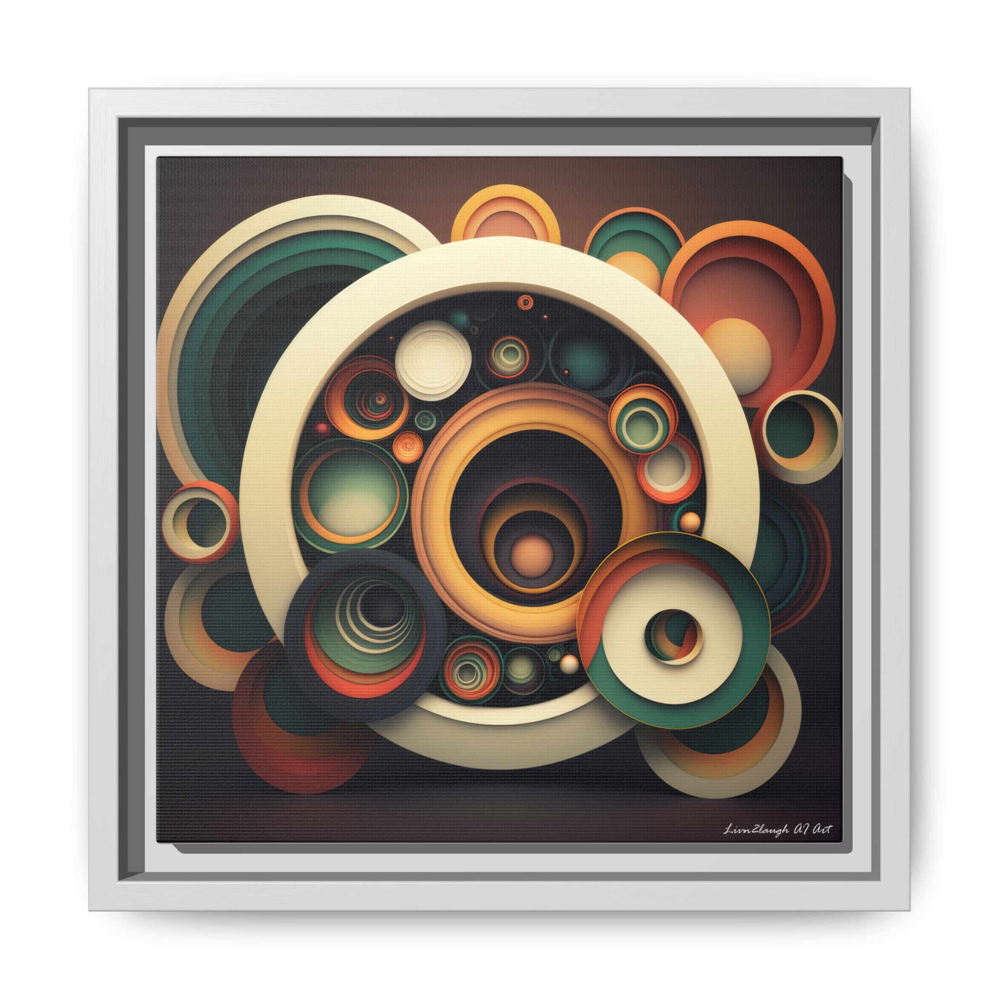 Inner Resonance, Art Print — Colorful Modern Wall Canvas