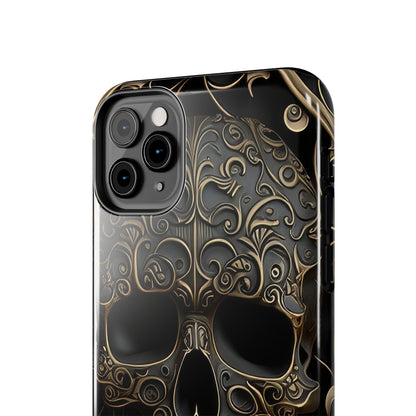 Metallic Chrome Skulls and classic Designed 2 Tough Phone Cases