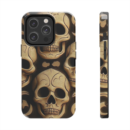 Metallic Chrome Skulls and classic Designed 19 Tough Phone Cases