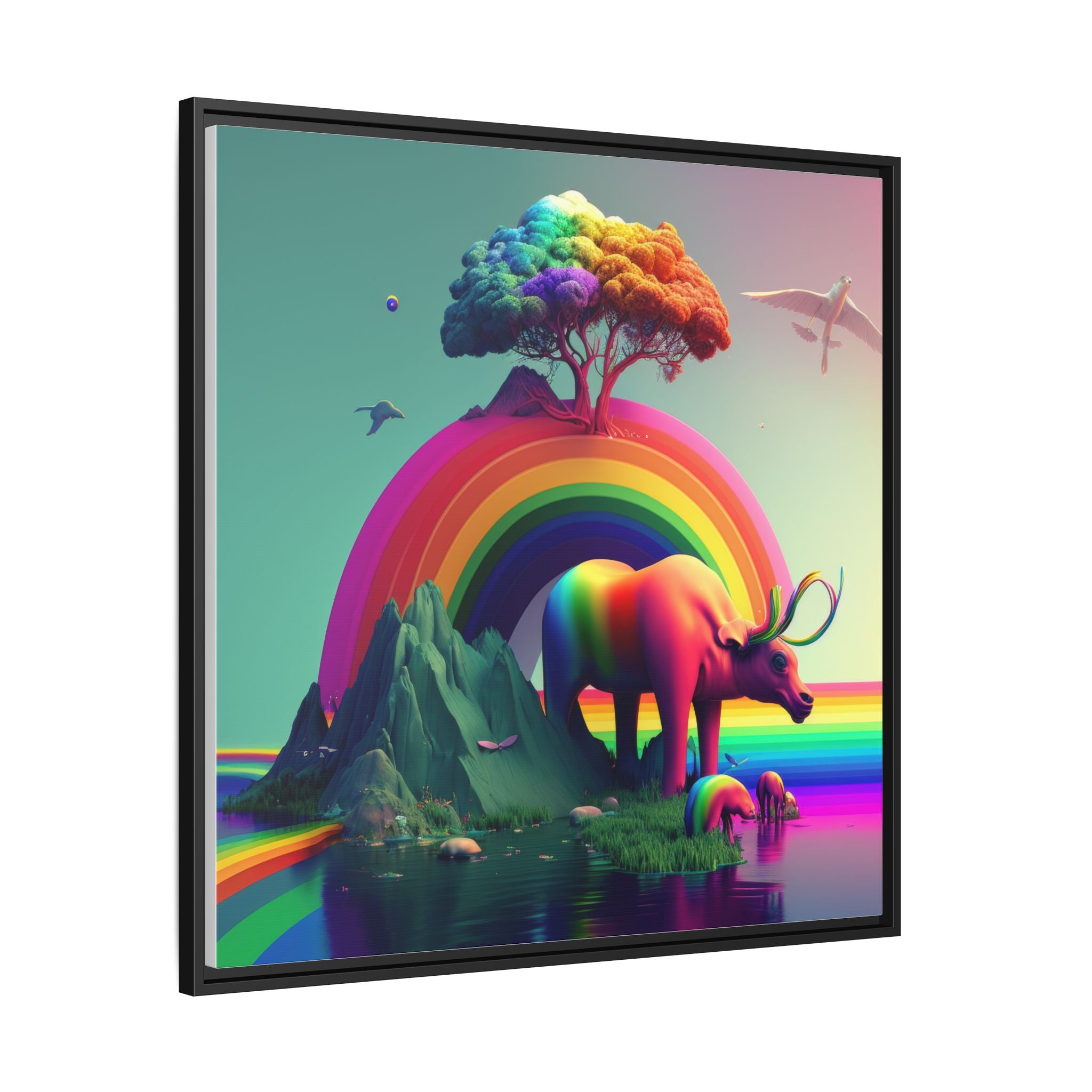 Sanctuary of Color, Art Print — Colorful Modern Wall Canvas