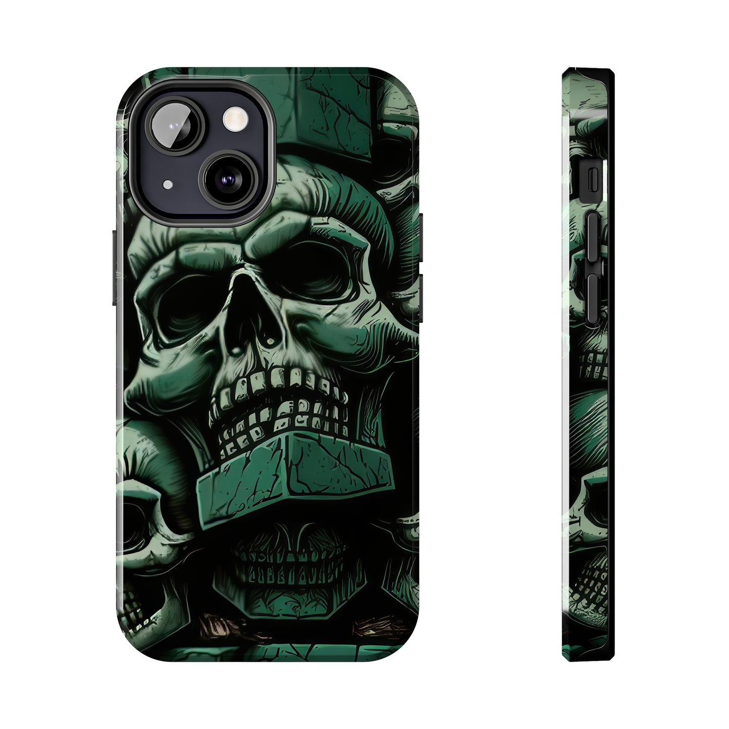 Metallic Chrome Skulls and classic Designed 15 Tough Phone Cases