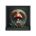 Groovy Gnome With Sleek Detailed Red And White  Hat Peace Sign Jewelry Box