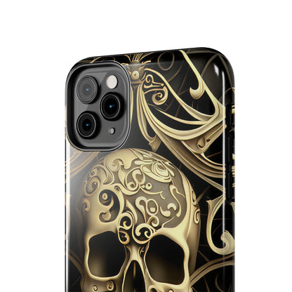 Metallic Chrome Skulls and classic Designed 7 Tough Phone Cases