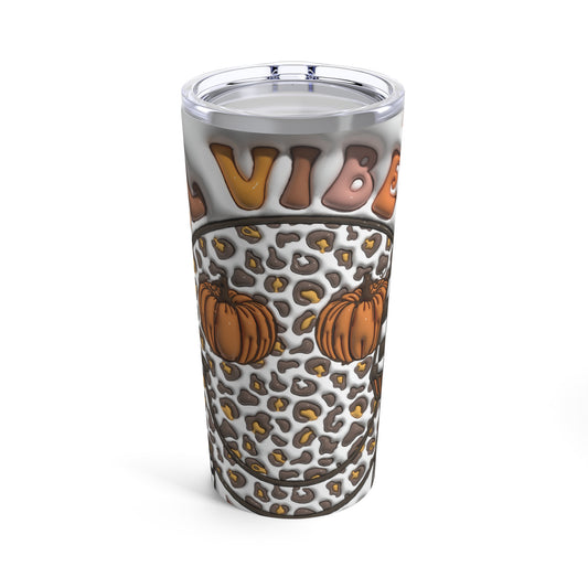 Fall Vibe 3-D Puffy Halloween By Mock Up Tumbler 20oz