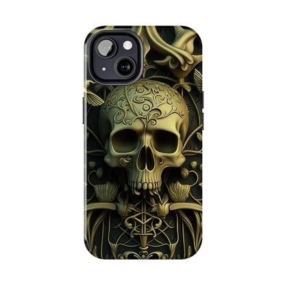 Metallic Chrome Skulls and classic Designed 3 Tough Phone Cases