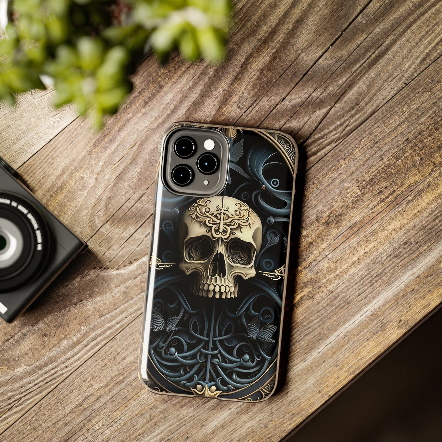 Metallic Chrome Skulls and classic Designed 6 Tough Phone Cases