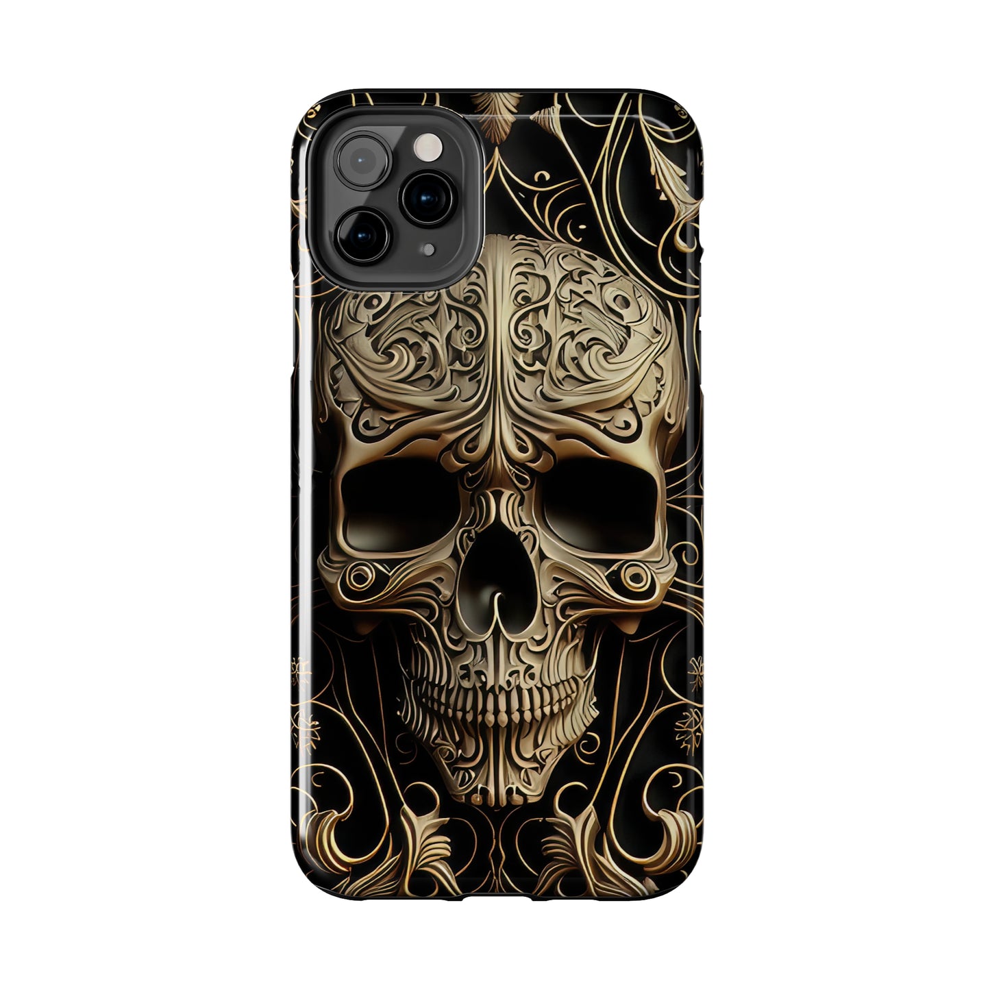 Metallic Chrome Skulls and Classic Designed 8 Tough Phone Cases