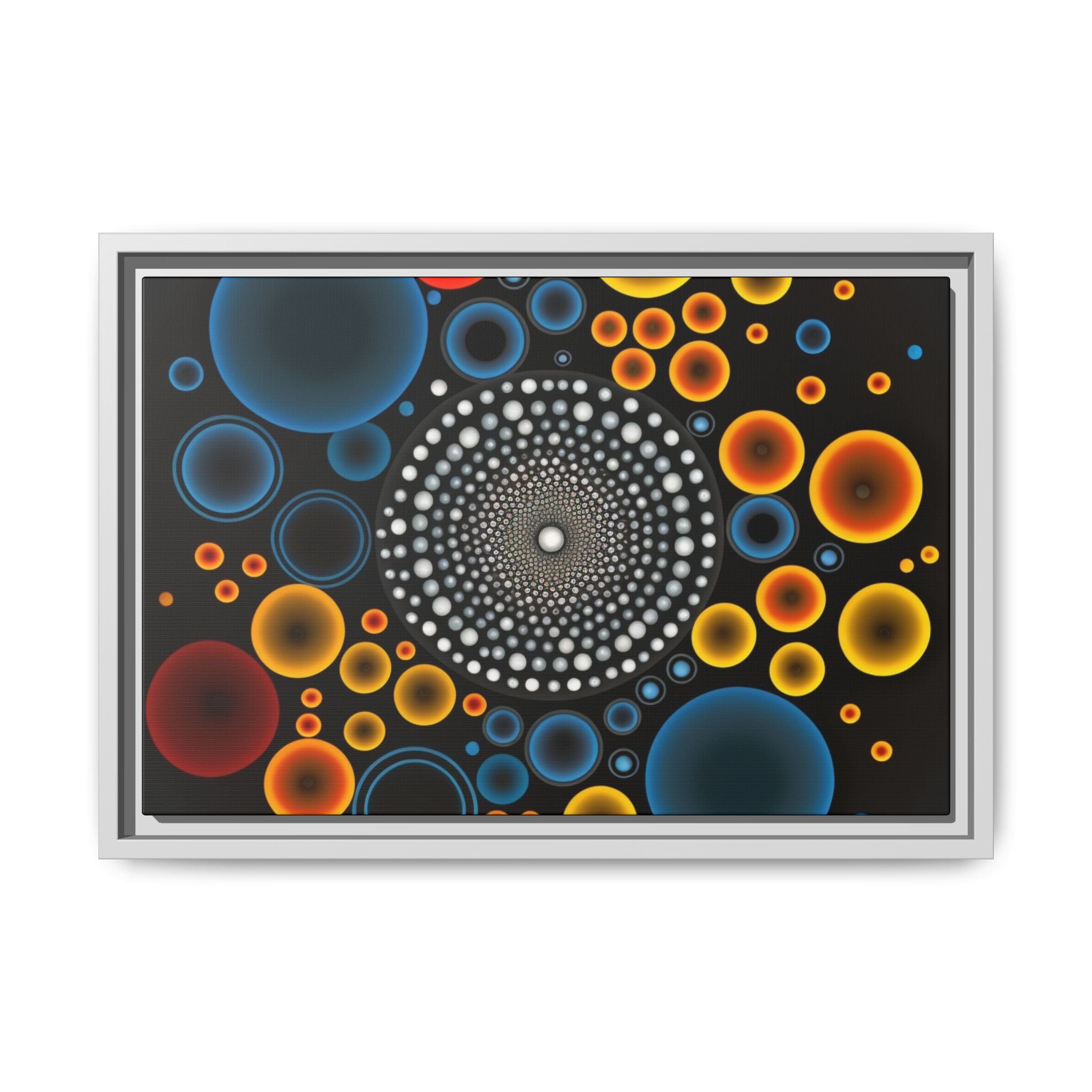 Harmonic Orbits, Matte Canvas, Framed (Multi-color)