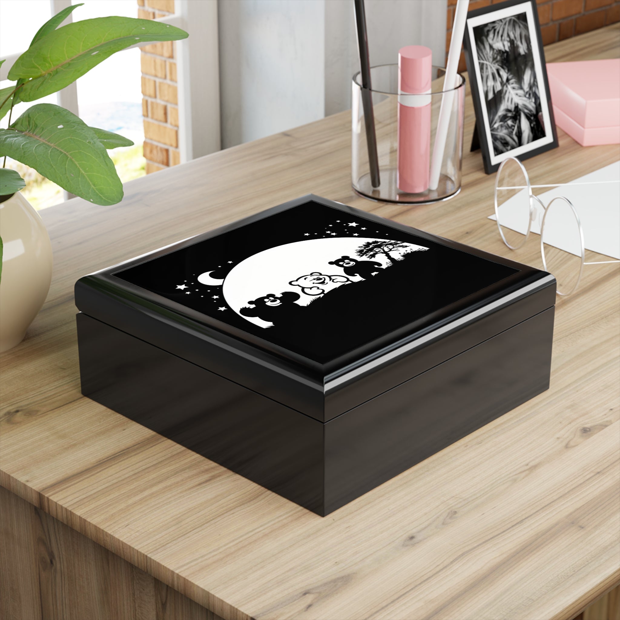 Moonlit Bear Companions, Jewelry- Stash- Collection Box