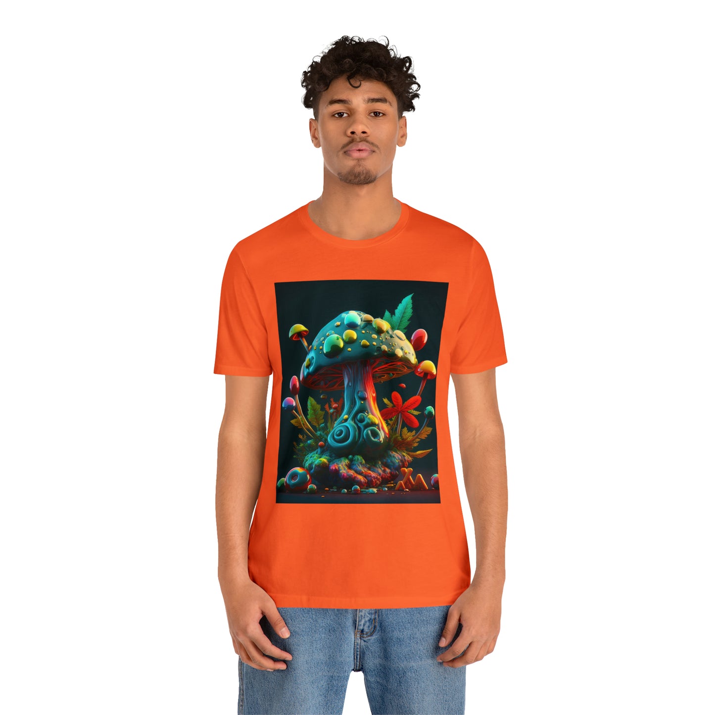 Hippie Mushroom Color Candy Style Design Style 5 Unisex Jersey Short Sleeve Tee