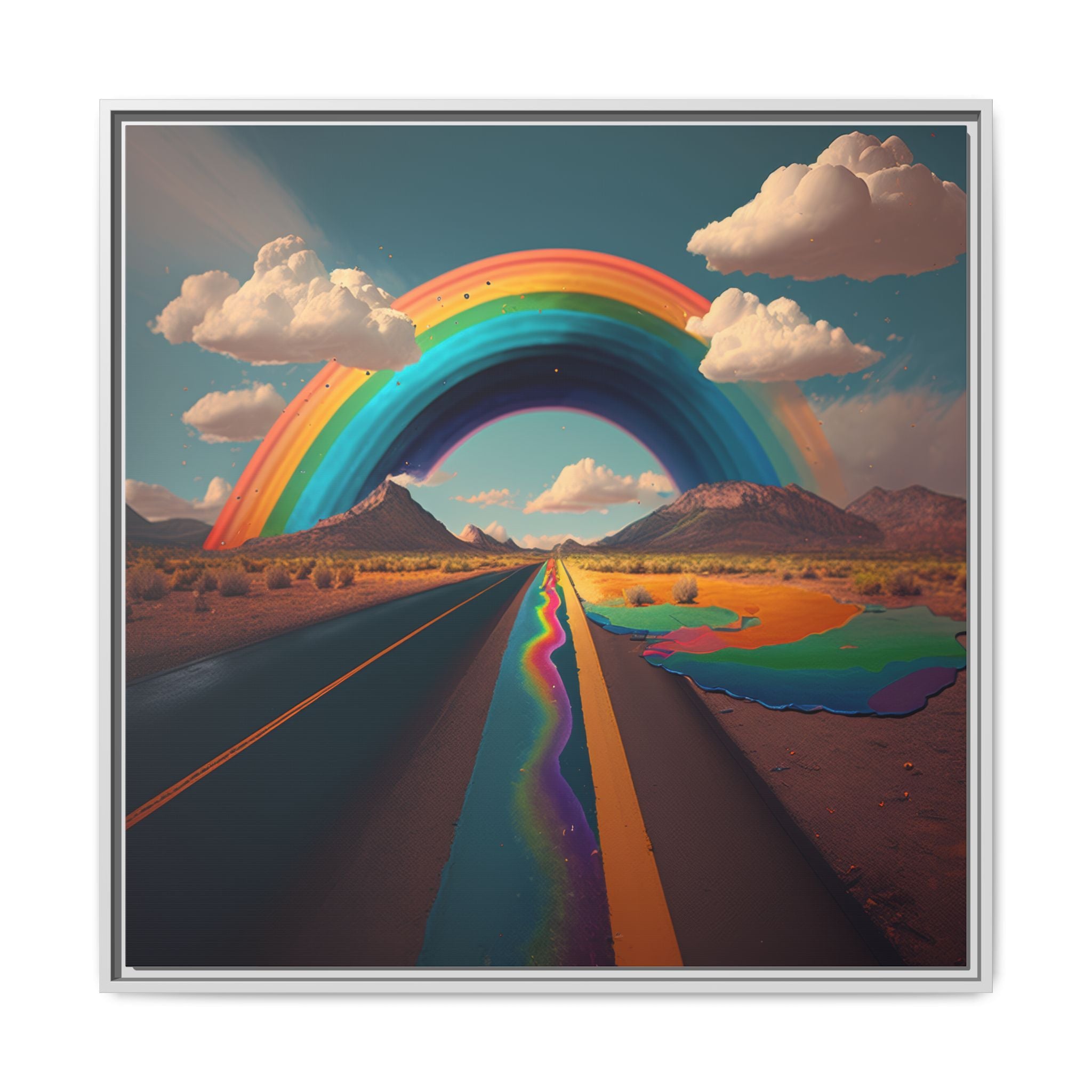 Road to Color, Art Print — Colorful Modern Wall Canvas