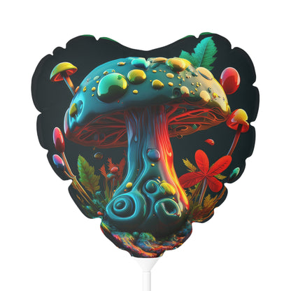 Hippie Mushroom Color Candy Style Design Style 5 Balloon (Round and Heart-shaped), 11"