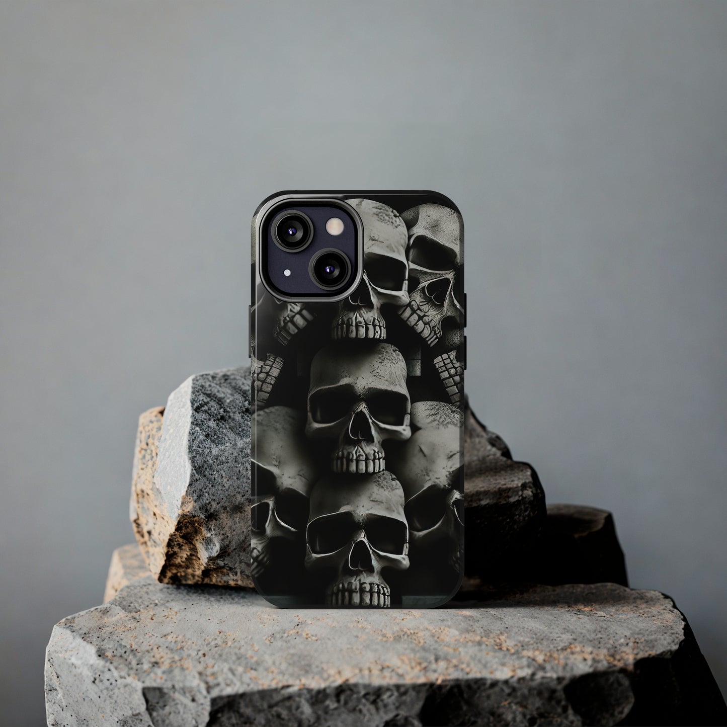 Metallic Chrome Skulls and classic Designed 11 Tough Phone Cases