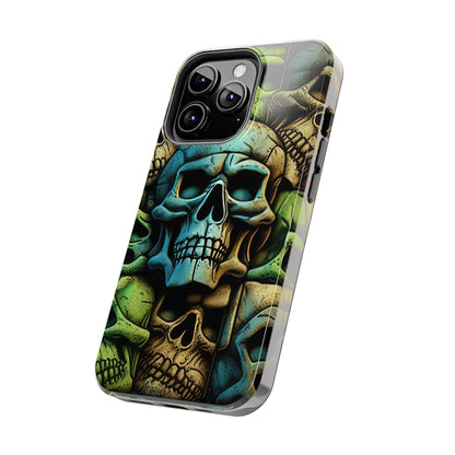 Metallic Chrome Skulls and classic Designed 13 Tough Phone Cases