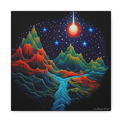 Star light Mountain Dream Canvas Gallery Wraps