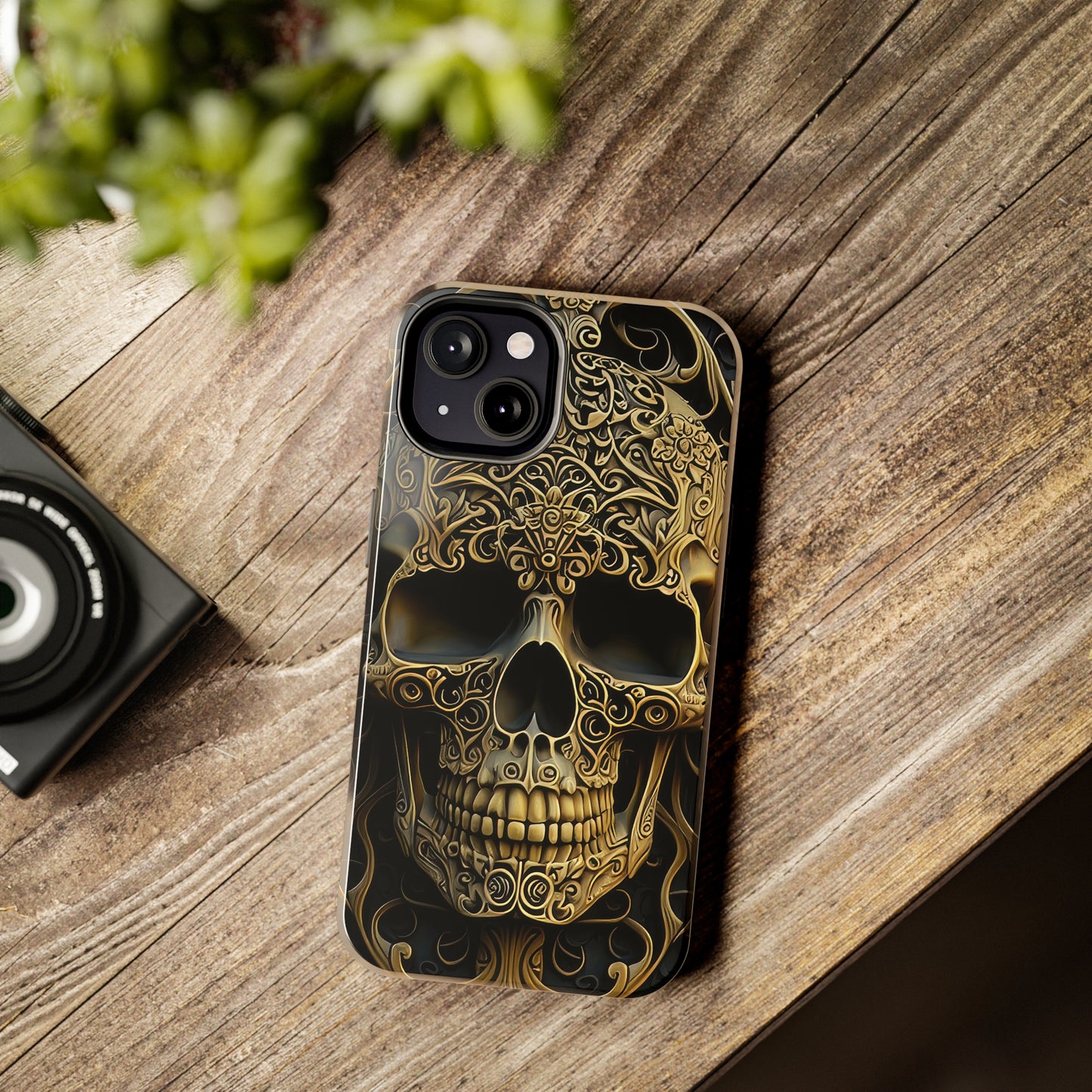 Metallic Chrome Skulls and classic Designed 4 Tough Phone Cases