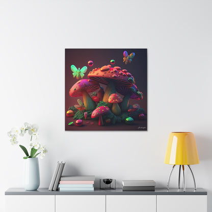 Beautiful Mushroom Luminating Colorful Bliss 8 Canvas Gallery Wraps