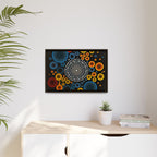 Harmonic Orbits, Matte Canvas, Framed (Multi-color)