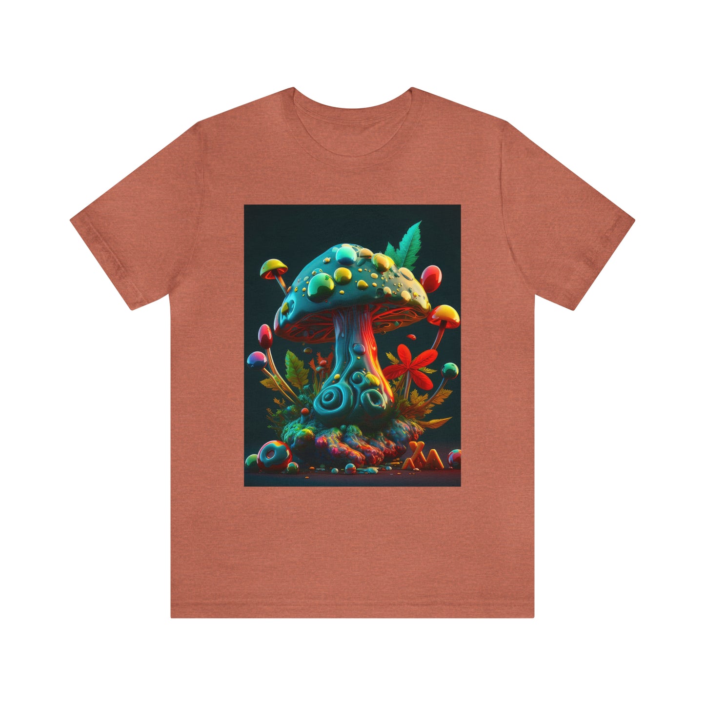 Hippie Mushroom Color Candy Style Design Style 5 Unisex Jersey Short Sleeve Tee