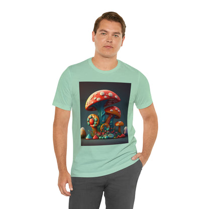 Hippie Mushroom Color Candy Style Design Style 6 Unisex Jersey Short Sleeve Tee