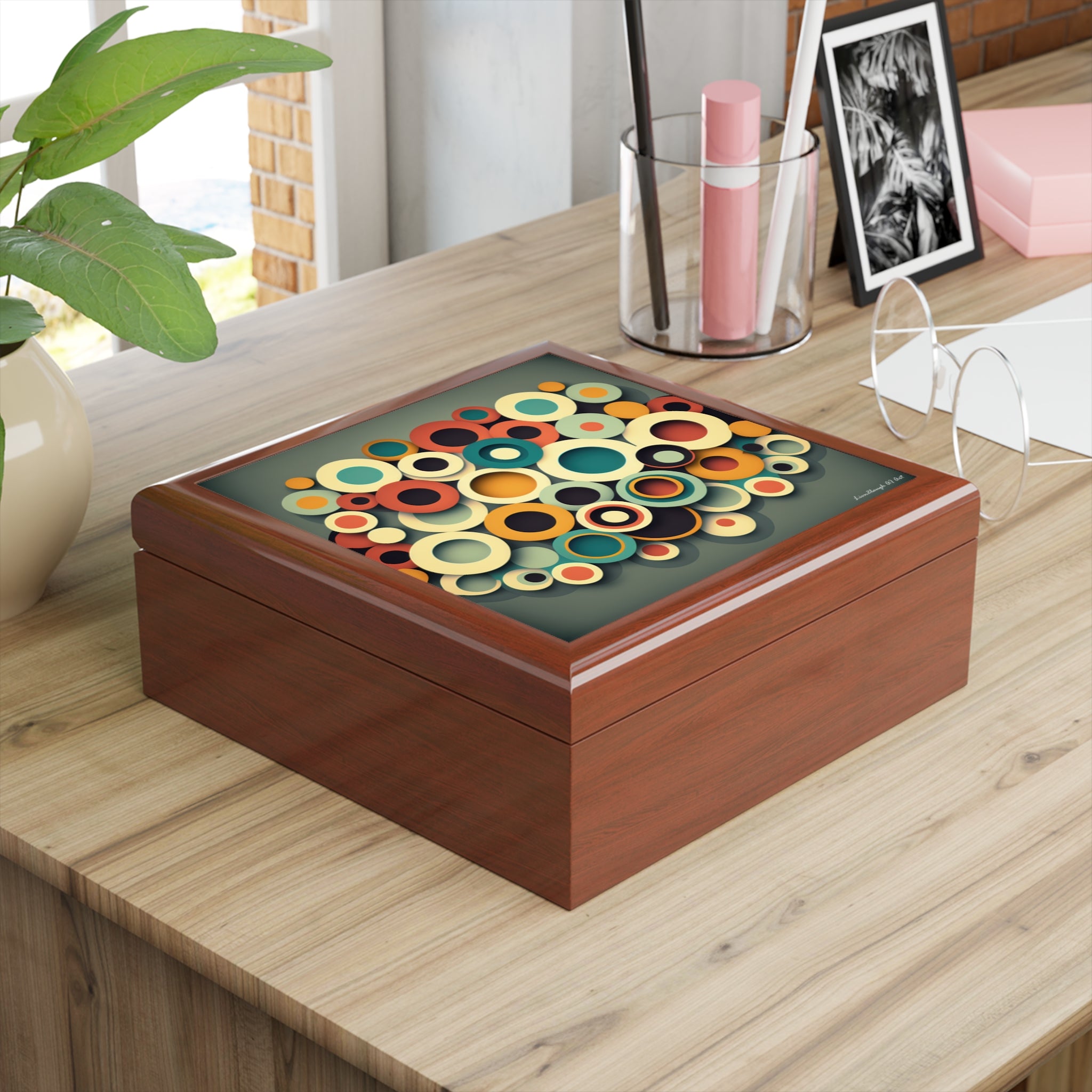 Gathered Circles, Jewelry- Stash -Collection Box