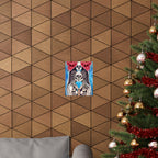 Love Shows No Time Boundaries Skulls, Image By Loewenkind Creations Premium Matte Vertical Posters