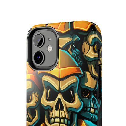 Metallic Chrome Skulls and classic Designed 16 Tough Phone Cases