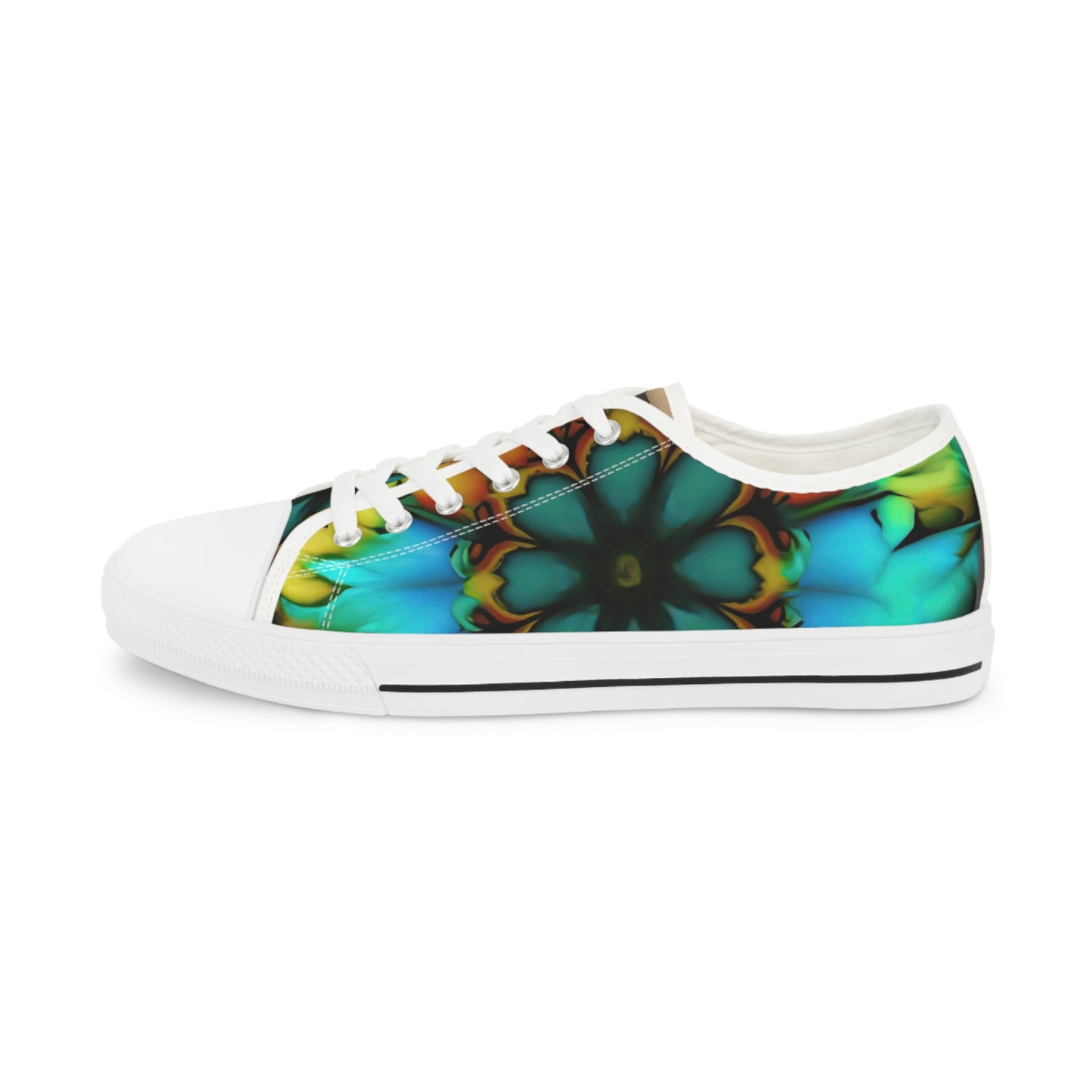 Bold And Beautiful Tie Dye B 3 Blue Yellow Men's Low Top Sneakers