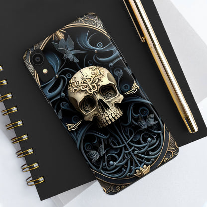 Metallic Chrome Skulls and classic Designed 6 Tough Phone Cases