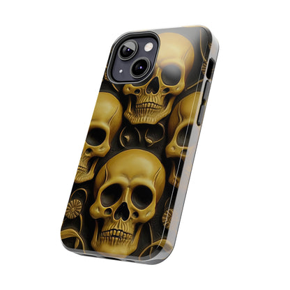 Metallic Chrome Skulls and classic Designed 18 Tough Phone Cases