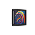 Home Beneath the Rainbow, Art Print — Colorful Modern Wall Canvas