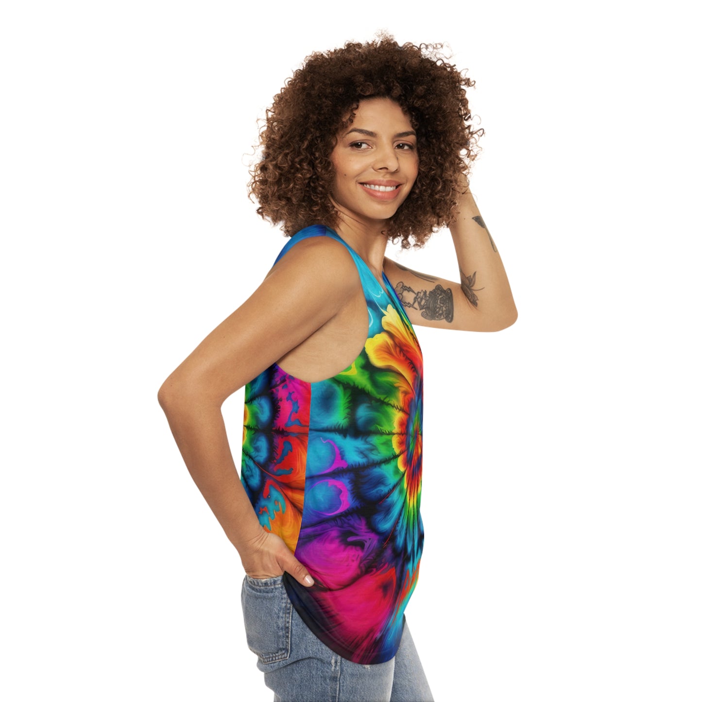 Bold And Beautiful Tie Dye Style Two 2 Unisex Tank Top (AOP)