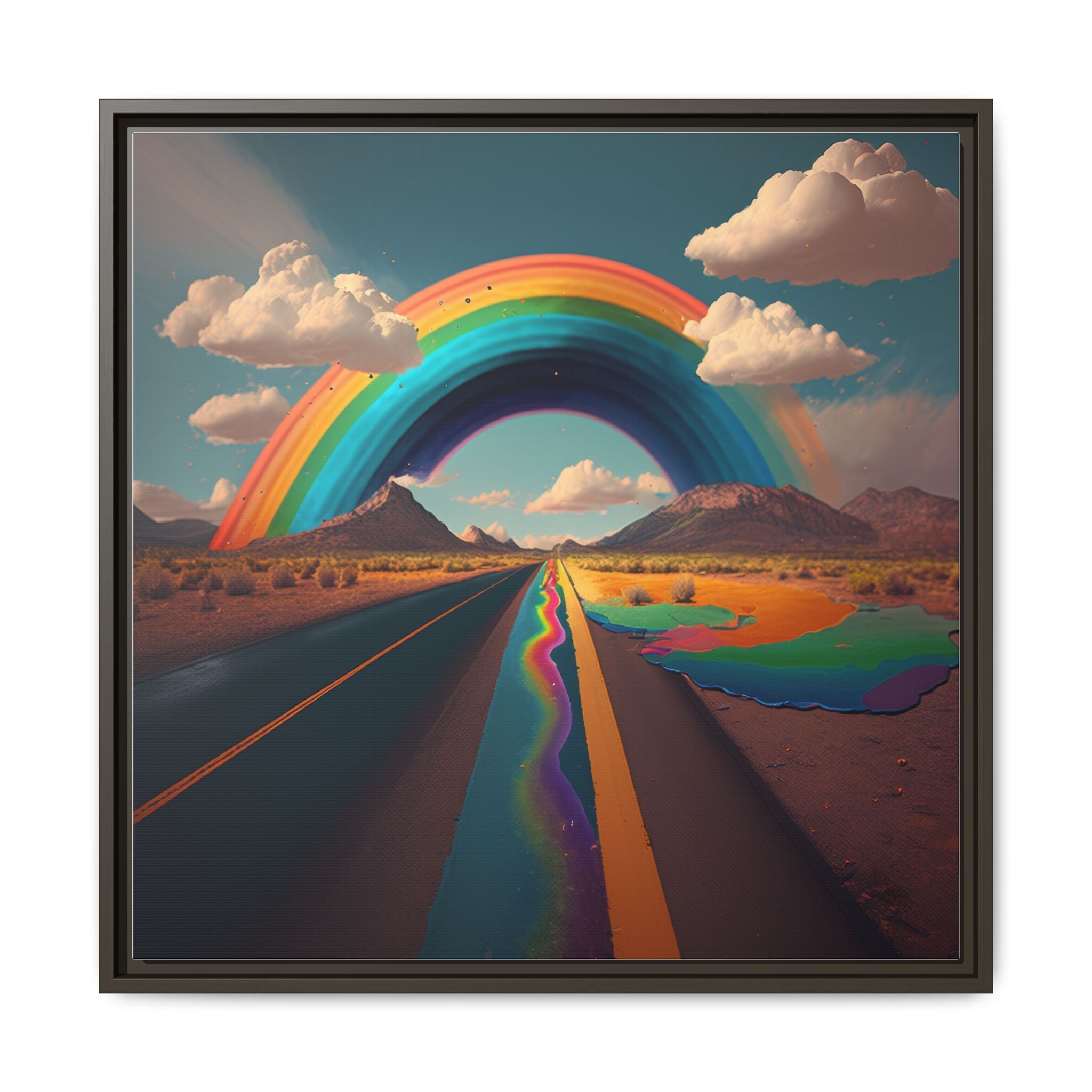 Road to Color, Art Print — Colorful Modern Wall Canvas
