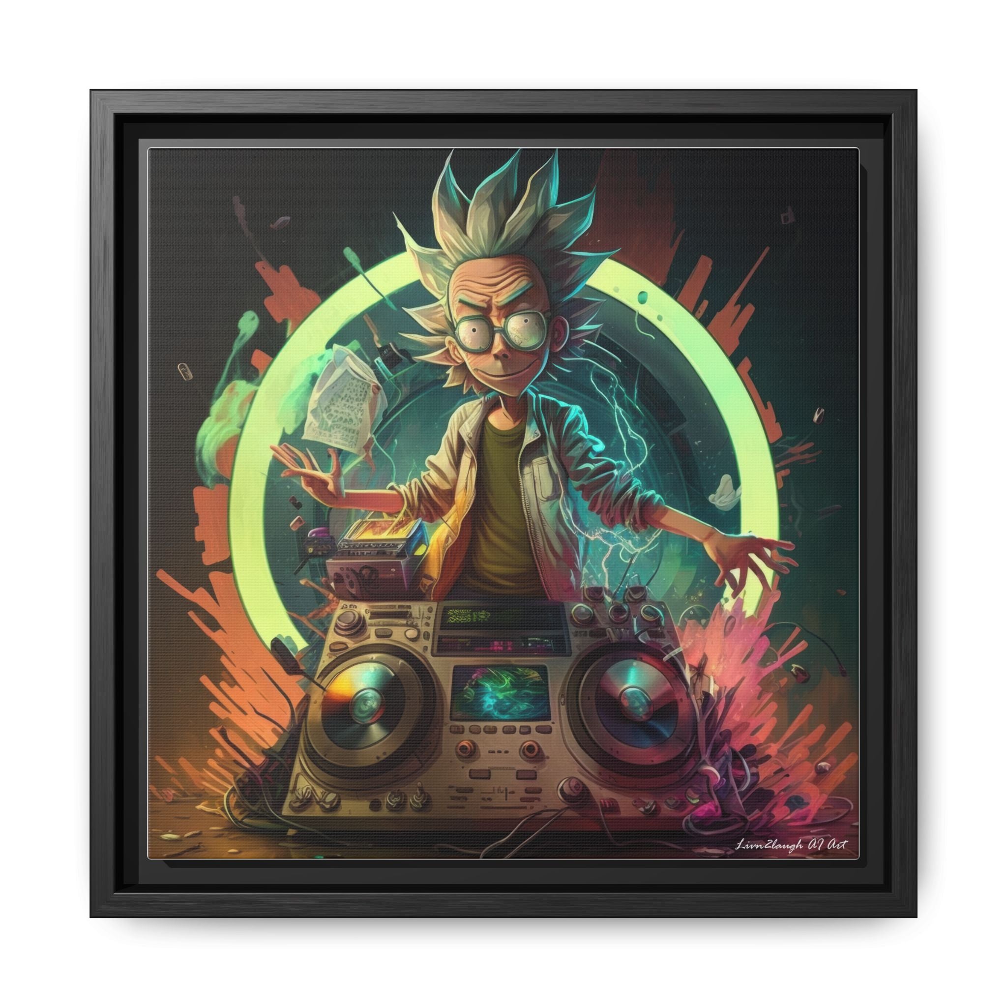 Frequency of Genius, Art Print — Colorful Modern Wall Canvas