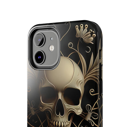 Metallic Chrome Skulls and classic Designed 1 Tough Phone Cases