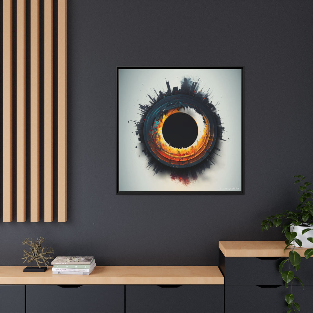 Eclipse of Industry, Art Print — Colorful Modern Wall Canvas