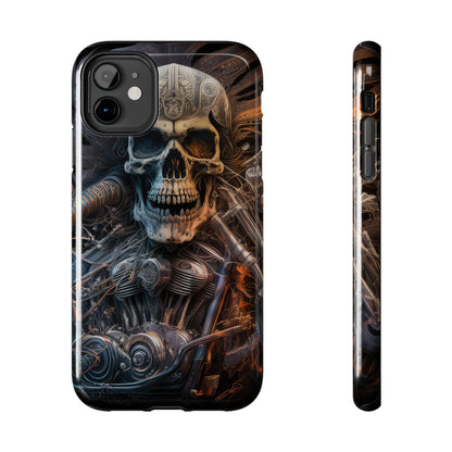 Skull Motorcycle Rider, Ready to Tear Up Road On Beautiful Bike 8 Tough Phone Cases