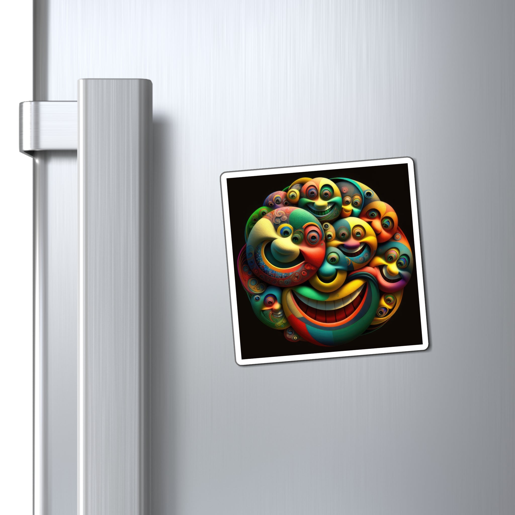 Crazy Happy Multi Odd Faced Magnets