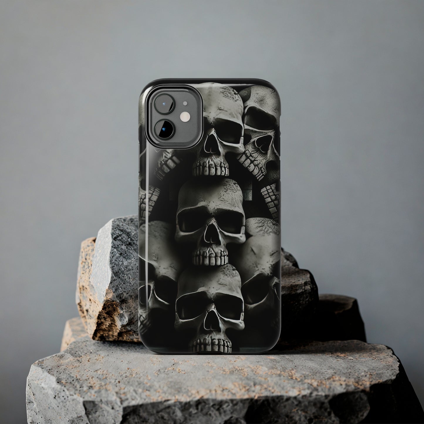 Metallic Chrome Skulls and classic Designed 11 Tough Phone Cases