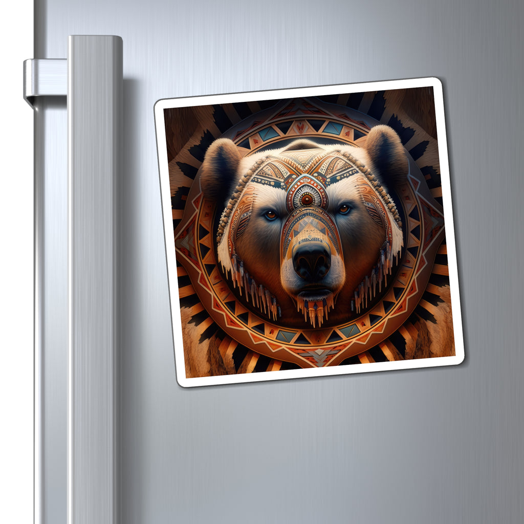 Magnificent Navajo Bear Style Four Magnets