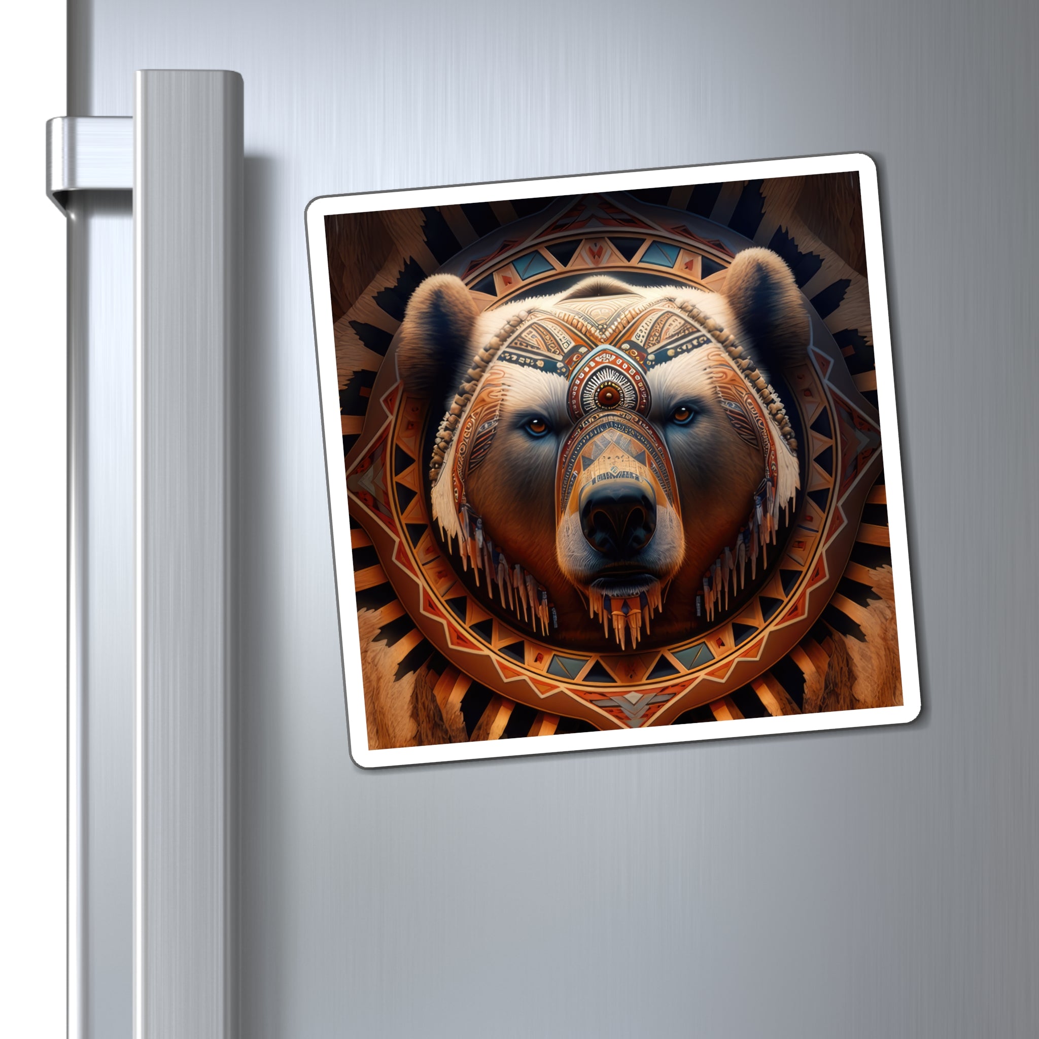 Magnificent Navajo Bear Style Four Magnets