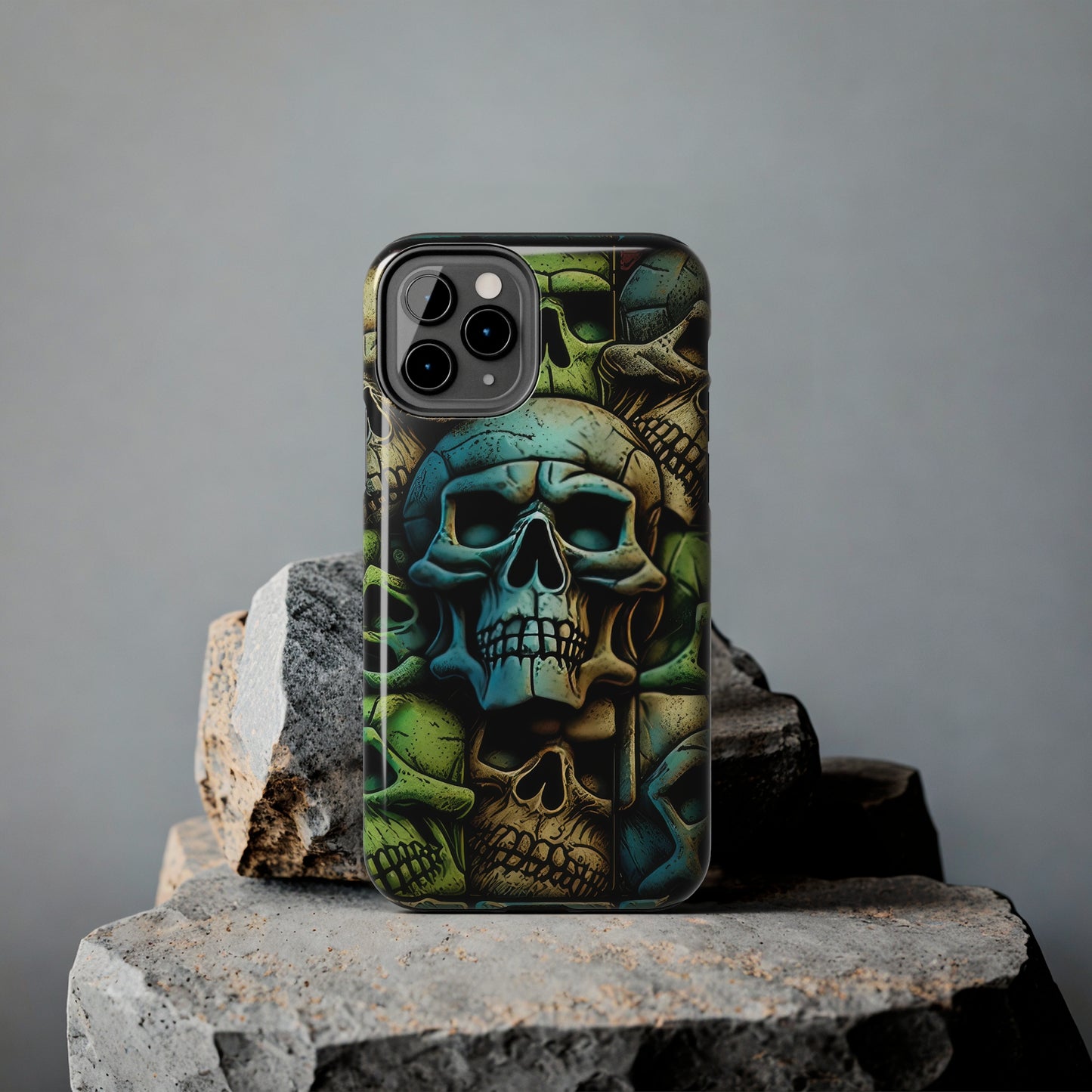 Metallic Chrome Skulls and classic Designed 13 Tough Phone Cases